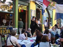 En typisk restaurang i La Boca