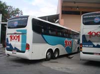 En likanande buss som den vi åkte med